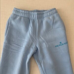 NWOT pink palm puff sweatpants